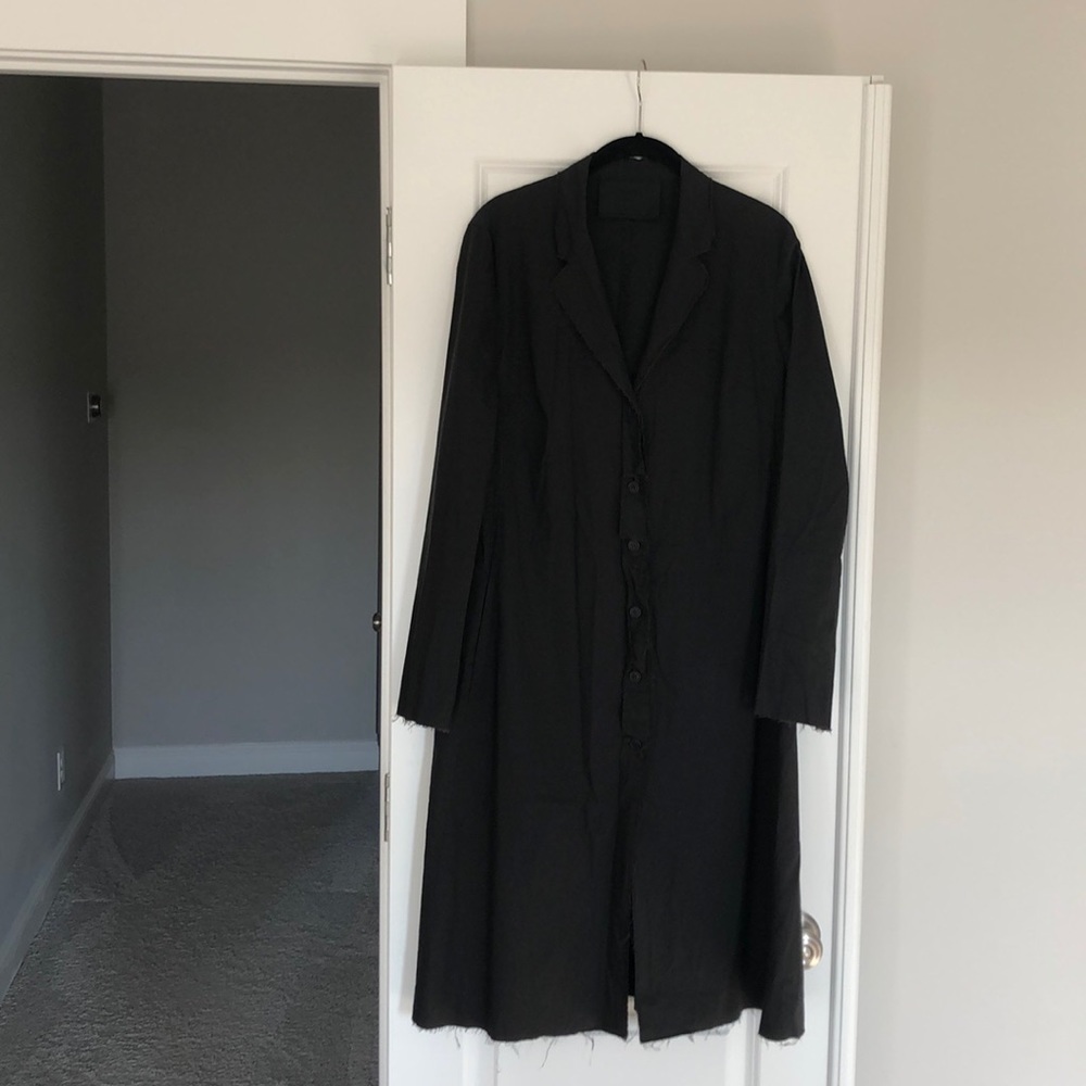 Prada dark green rain trench coat